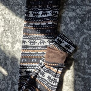 Cozy Patterned Leggings with Fleece Lining